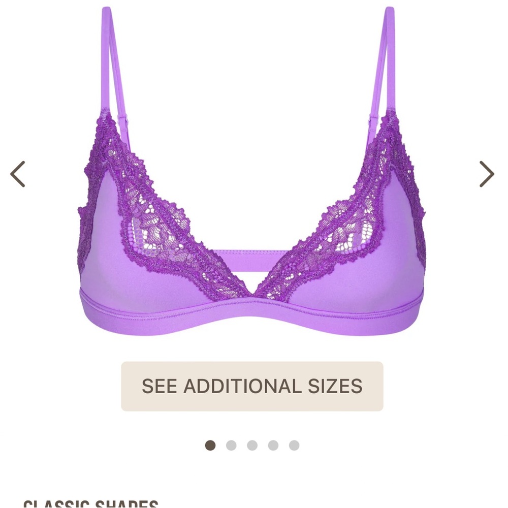 SKIMS triangle bralette XS